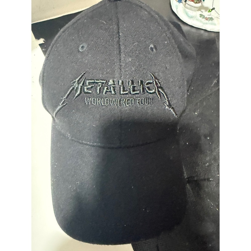 Metallica WorldWired Tour Hat Black Embroidered Baseball Cap Rock‎ Band Merch